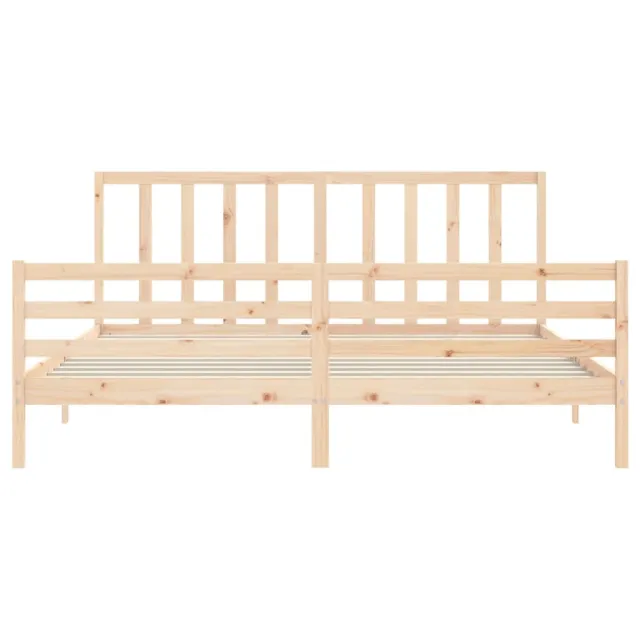 Cadre de lit sans matelas 200x200 cm bois massif de pin