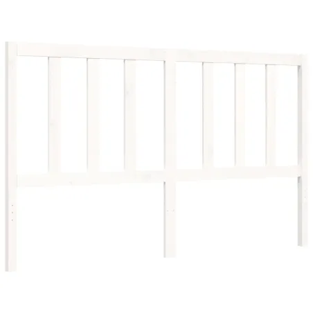 Cadre de lit sans matelas blanc 160x200 cm bois de pin massif