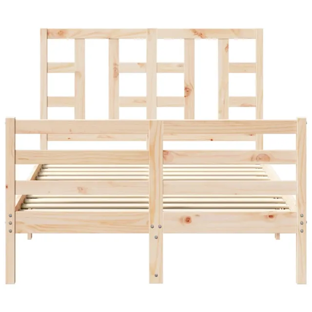 Cadre de lit sans matelas bois de pin massif