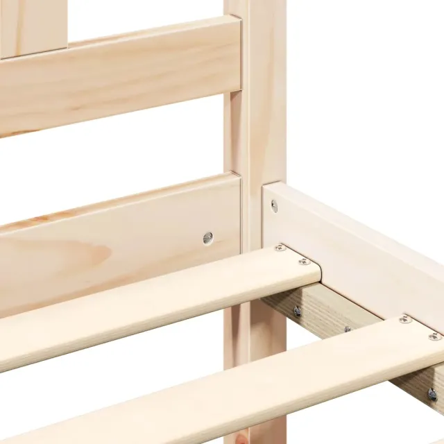 Cadre de lit sans matelas bois de pin massif