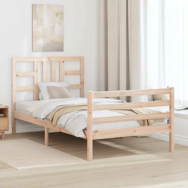 Cadre de lit sans matelas 100x200 cm bois massif de pin