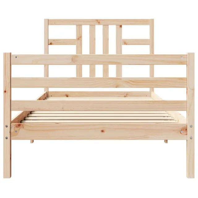 Cadre de lit sans matelas 100x200 cm bois massif de pin