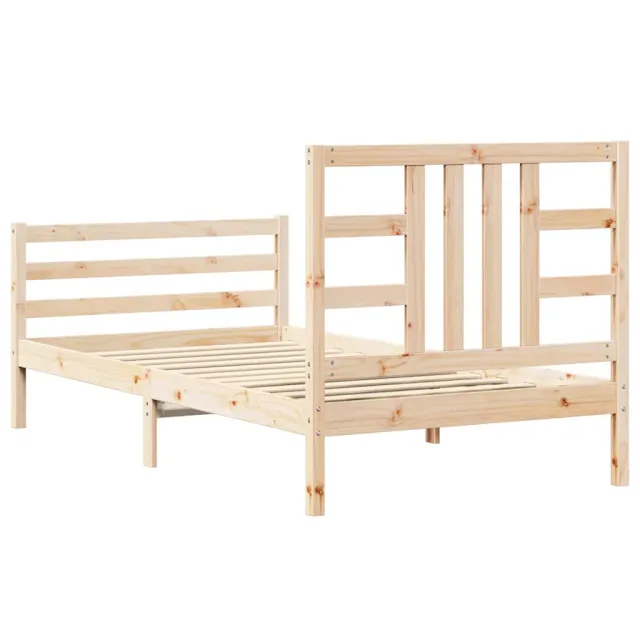 Cadre de lit sans matelas 100x200 cm bois massif de pin