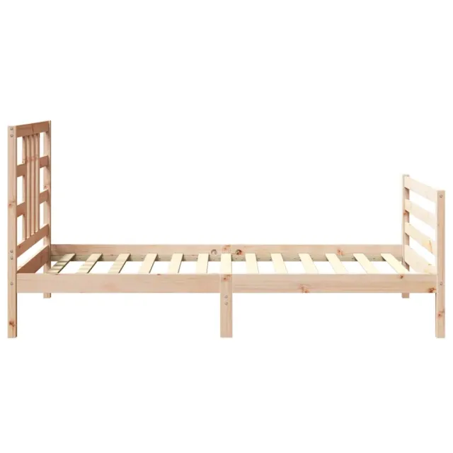 Cadre de lit sans matelas 100x200 cm bois massif de pin