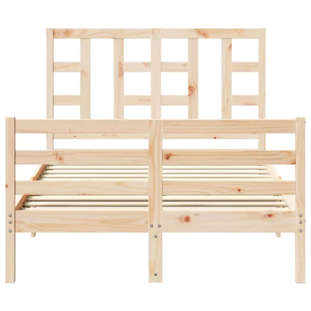 Cadre de lit sans matelas 120x200 cm bois massif