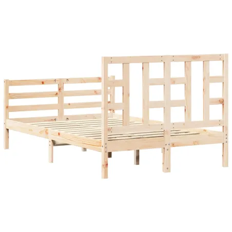 Cadre de lit sans matelas 120x200 cm bois massif