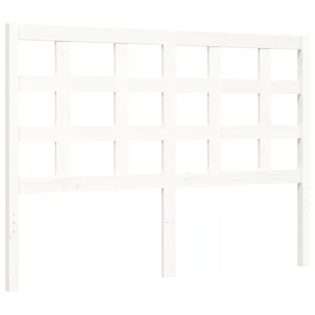 Cadre de lit sans matelas blanc 120x200 cm bois massif