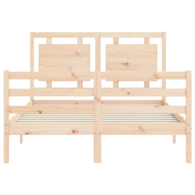 Cadre de lit sans matelas bois massif