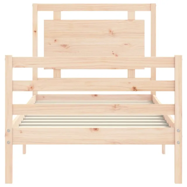 Cadre de lit sans matelas 100x200 cm bois massif