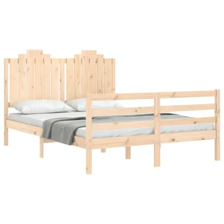 Cadre de lit sans matelas bois massif