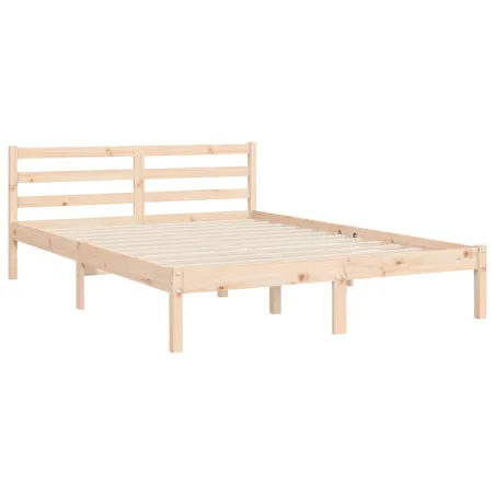 Cadre de lit sans matelas bois massif