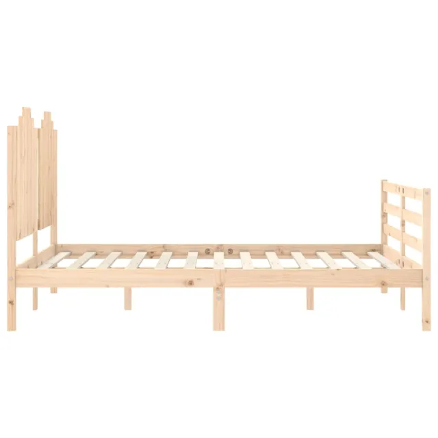 Cadre de lit sans matelas 140x200 cm bois massif
