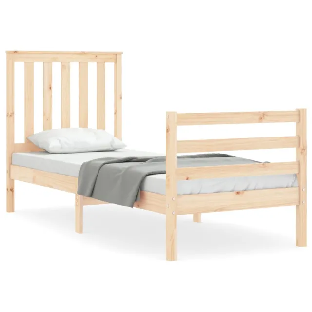 Cadre de lit sans matelas bois massif