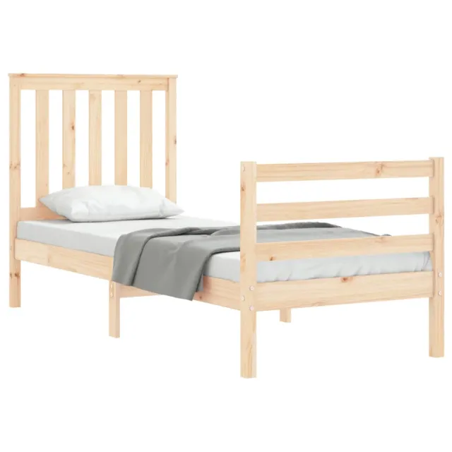 Cadre de lit sans matelas bois massif