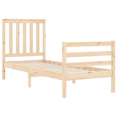 Cadre de lit sans matelas bois massif