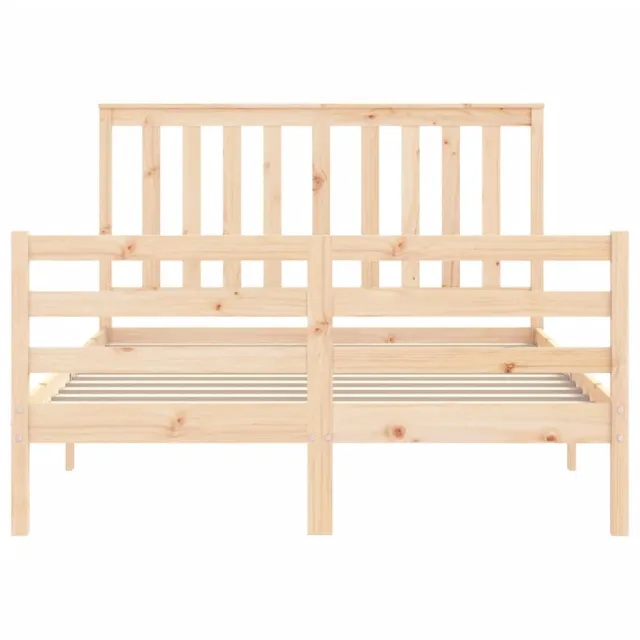 Cadre de lit sans matelas bois massif