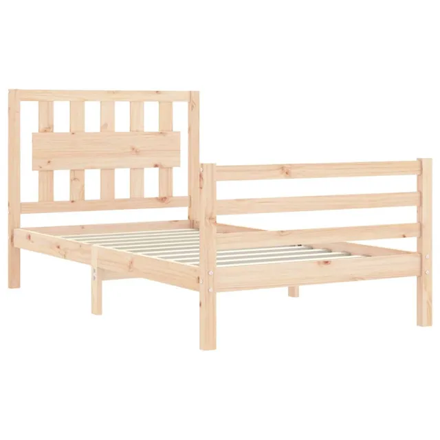 Cadre de lit sans matelas bois massif
