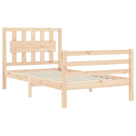 Cadre de lit sans matelas bois massif