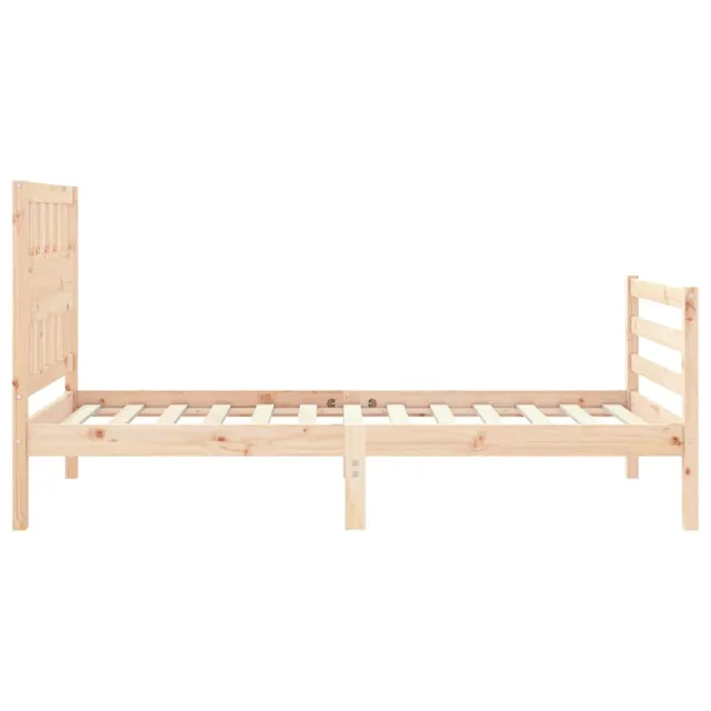 Cadre de lit sans matelas bois massif