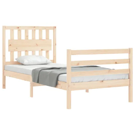 Cadre de lit sans matelas bois massif