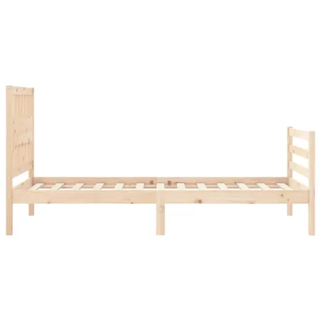Cadre de lit sans matelas bois massif