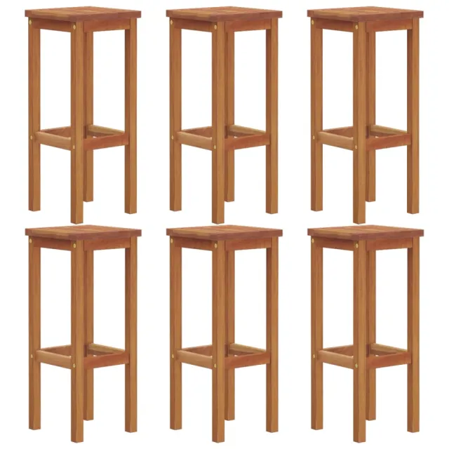 Ensemble de bar de jardin 7 pcs bois d'acacia solide
