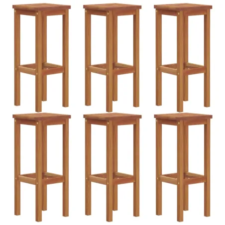 Ensemble de bar de jardin 7 pcs bois d'acacia solide