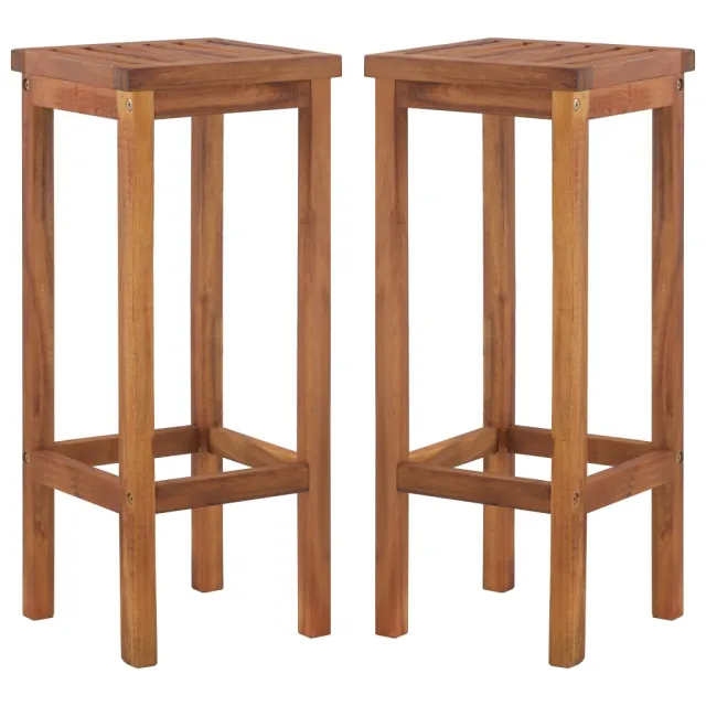 Ensemble de bar de jardin 9 pcs Bois d'acacia solide