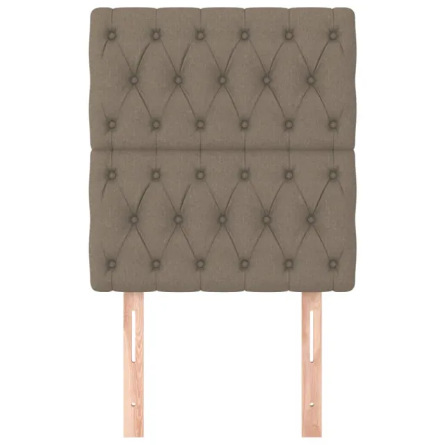 Tête de lit Taupe 80x7x118/128 cm Tissu