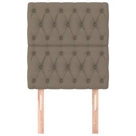 Tête de lit Taupe 80x7x118/128 cm Tissu