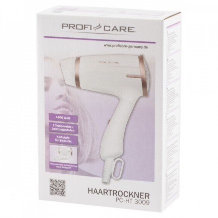 Sèche-cheveux ProfiCare PC-HT 3009 Blanc Champagne Imprimé 1400 W 2