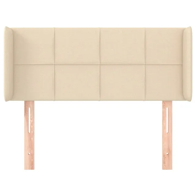 Tête de lit avec oreilles Crème 83x16x78/88 cm Tissu