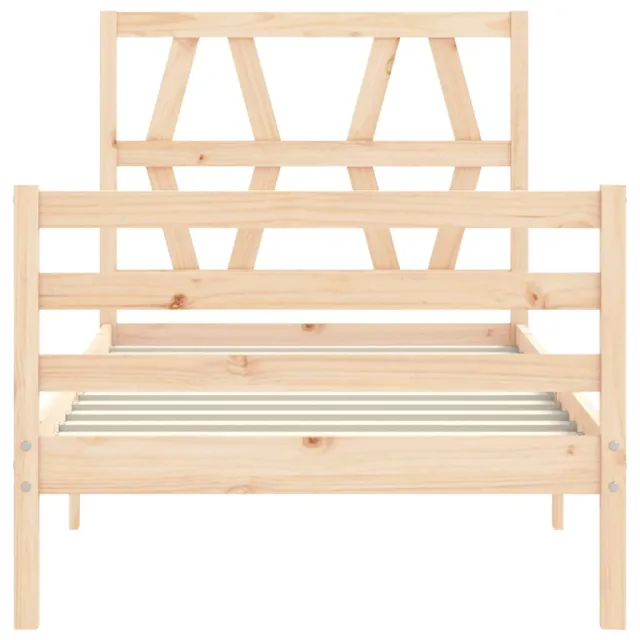 Cadre de lit sans matelas bois massif