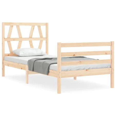 Cadre de lit sans matelas bois massif