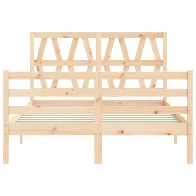 Cadre de lit sans matelas 140x200 cm bois massif