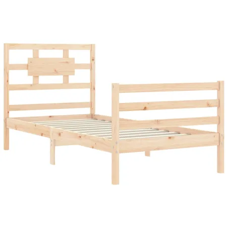 Cadre de lit sans matelas bois massif