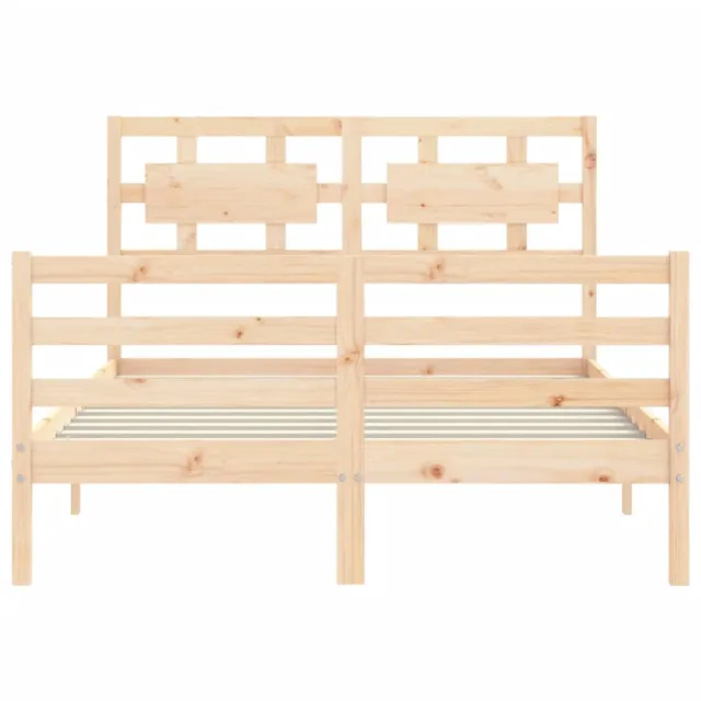 Cadre de lit sans matelas bois massif