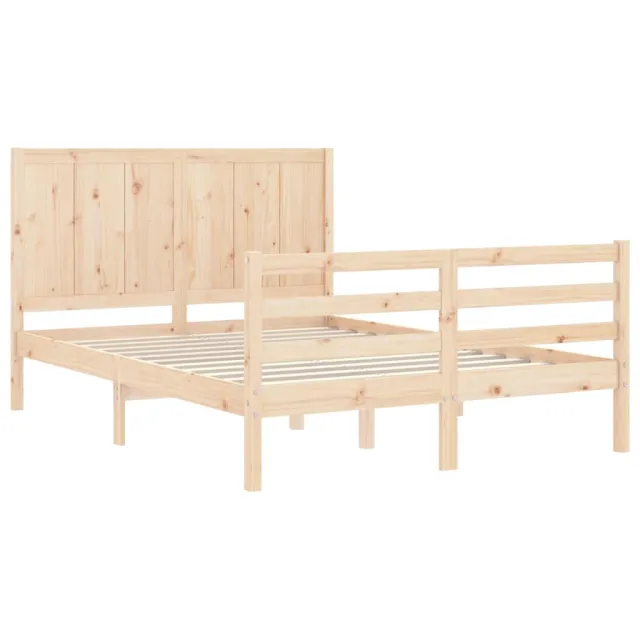 Cadre de lit sans matelas bois massif