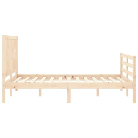 Cadre de lit sans matelas 100x200 cm bois massif