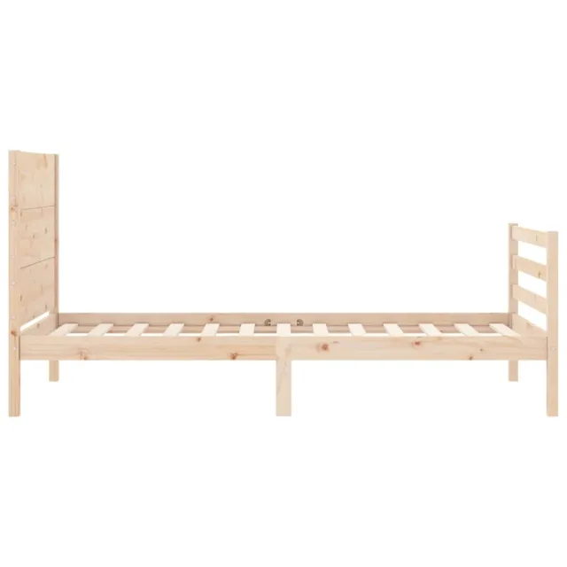 Cadre de lit sans matelas bois massif