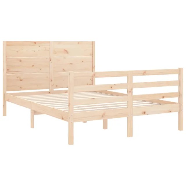 Cadre de lit sans matelas bois massif