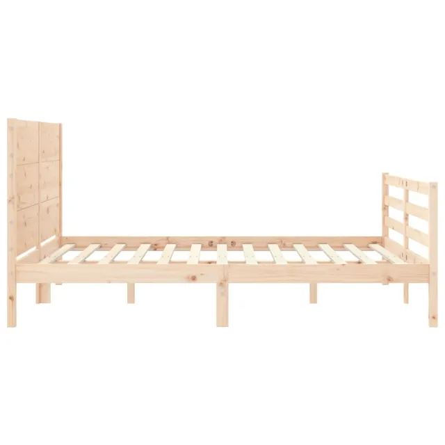 Cadre de lit sans matelas 160x200 cm bois massif
