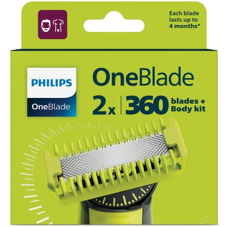 Testina di Ricambio Philips QP624/50 (2 Unità)