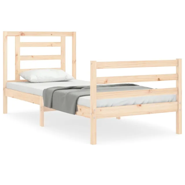 Cadre de lit sans matelas bois massif