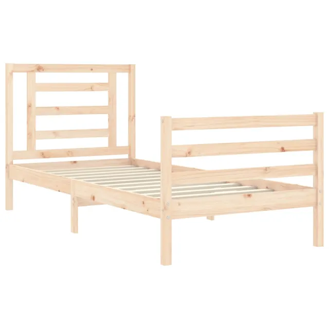 Cadre de lit sans matelas bois massif