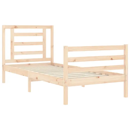 Cadre de lit sans matelas bois massif