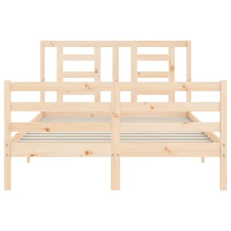 Cadre de lit sans matelas 120x200 cm bois massif