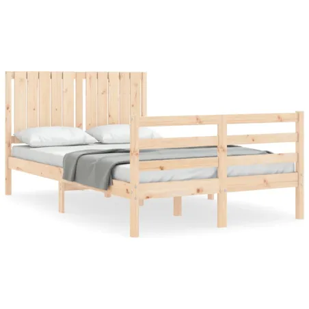 Cadre de lit sans matelas bois massif