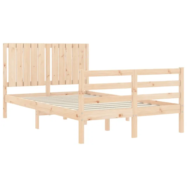 Cadre de lit sans matelas bois massif