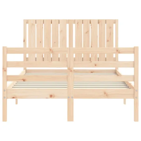 Cadre de lit sans matelas bois massif